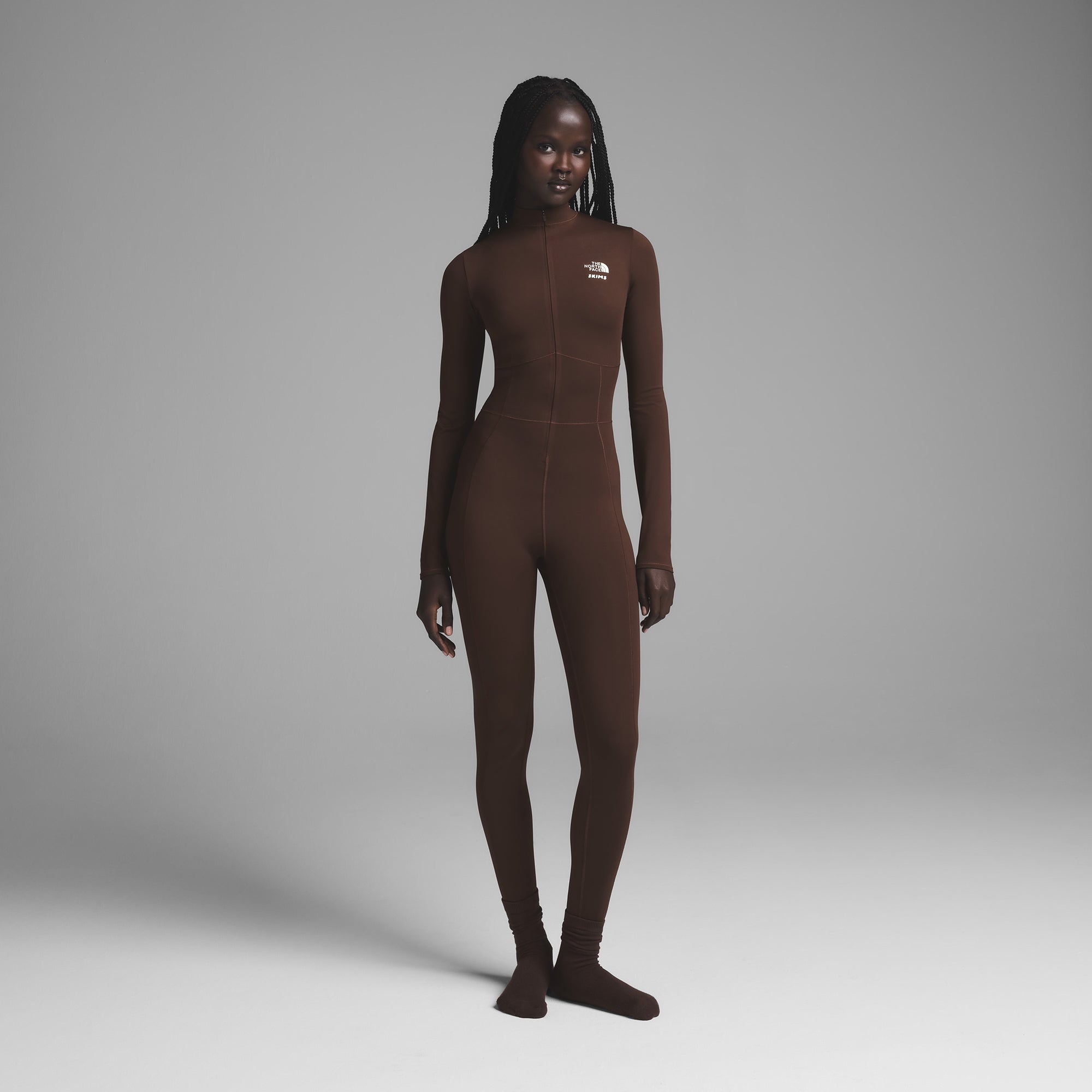 THE NORTH FACE X SKIMS REFINA BODYSUIT | COCOA