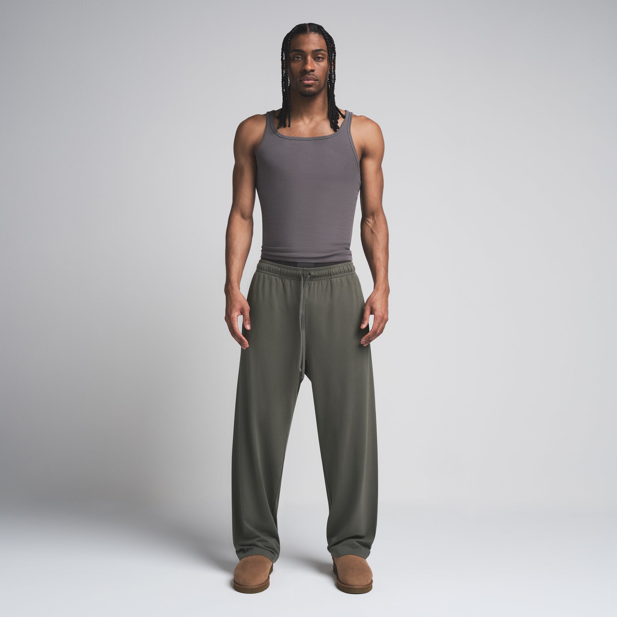 JERSEY LOUNGE MENS RELAXED STRAIGHT LEG PANT | BASIL