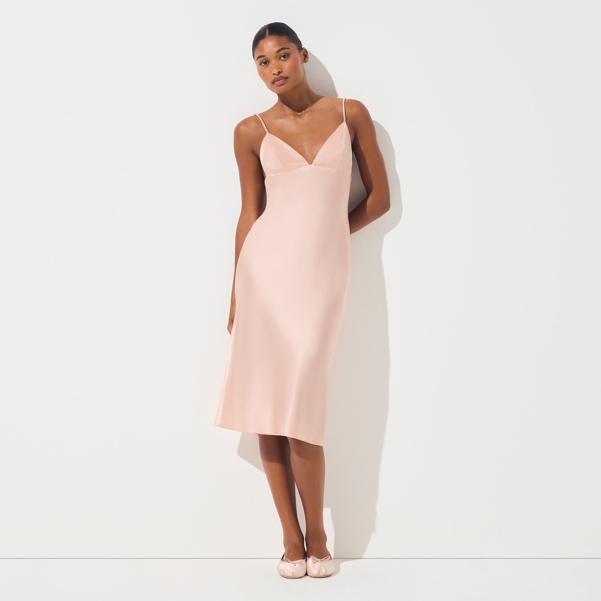SILK MIDI DRESS | VILLA