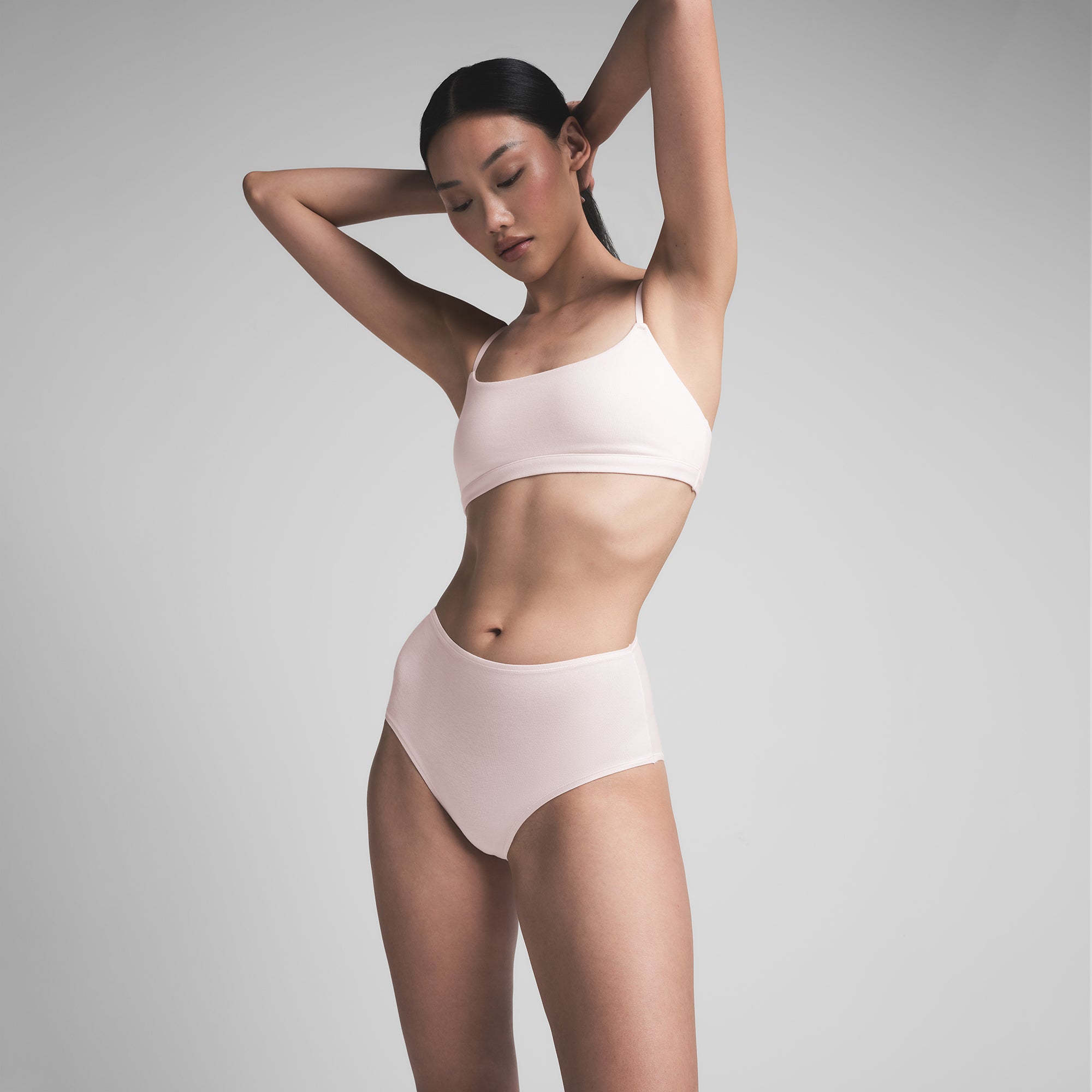 COTTON JERSEY FULL BRIEF | BARELY PINK