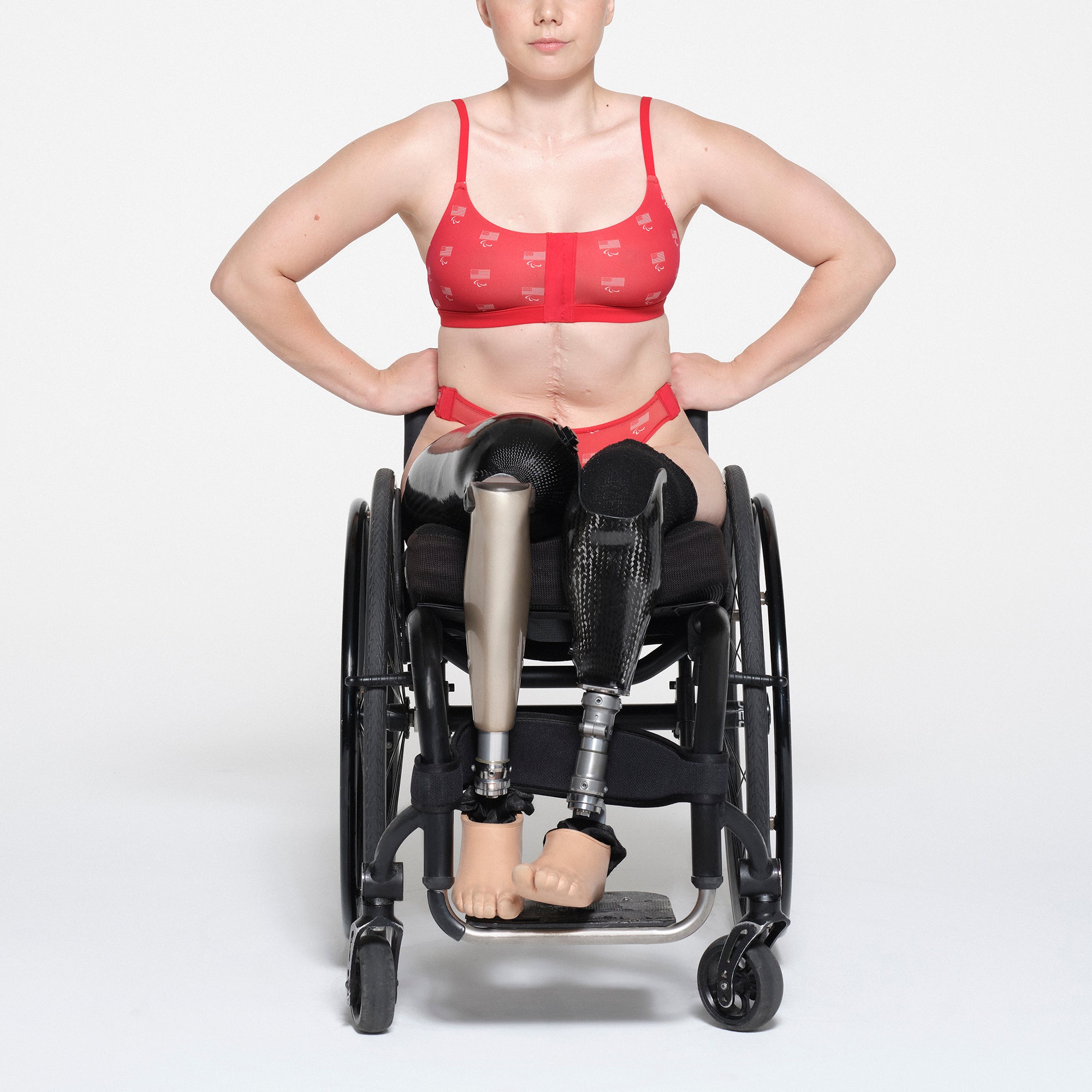 SKIMS FOR TEAM USA FITS EVERYBODY ADAPTIVE PARALYMPIC THONG | RED
