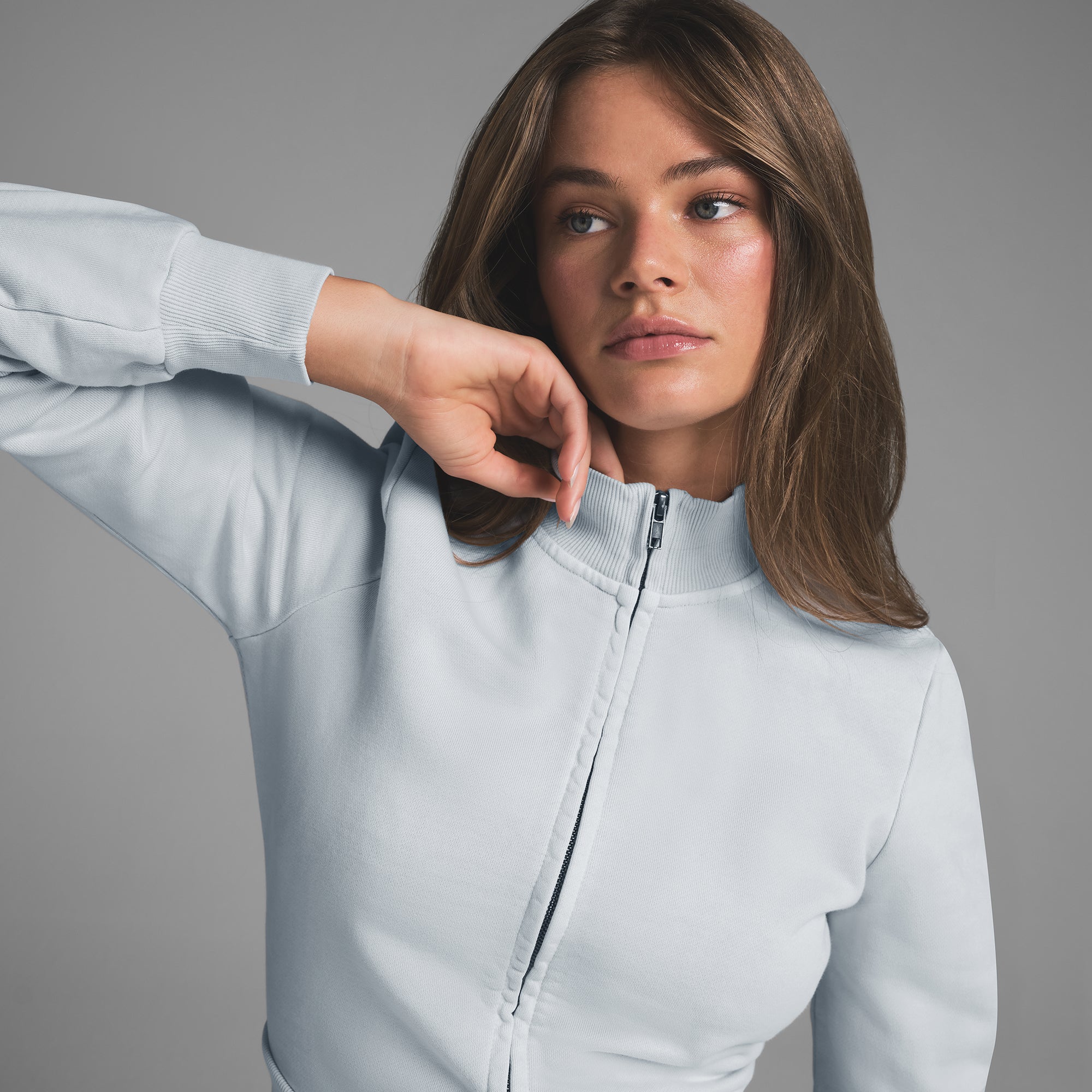 BOYFRIEND FLEECE TRACK JACKET | ZEN BLUE